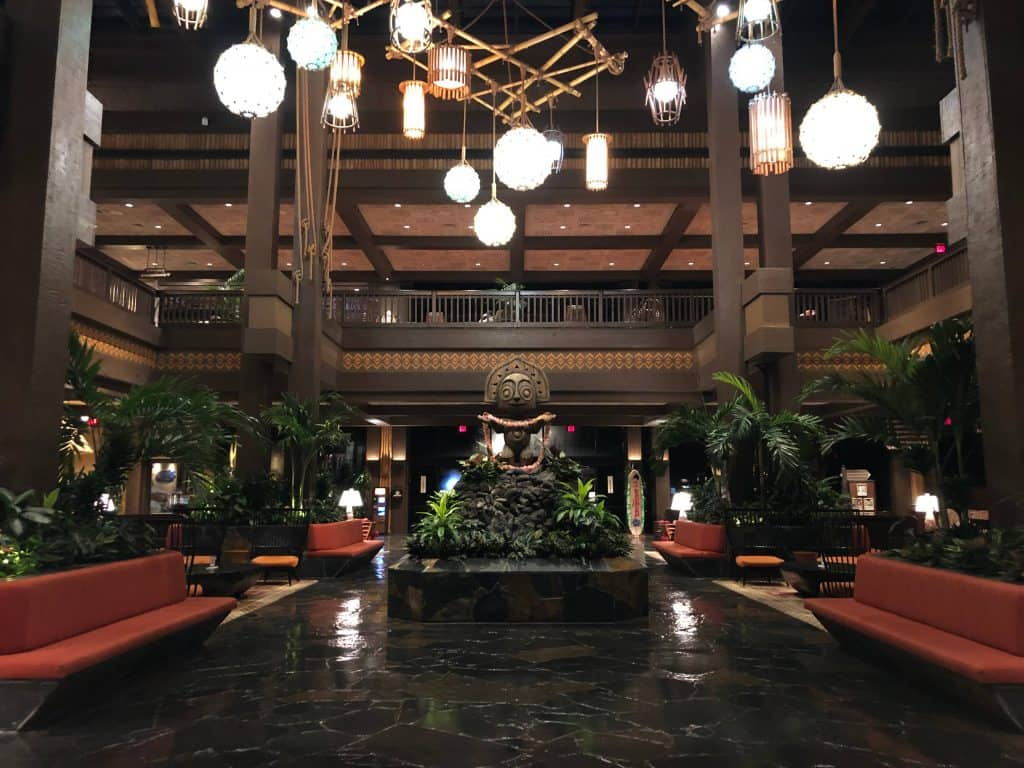 Lobby of Polynesian Village Resort