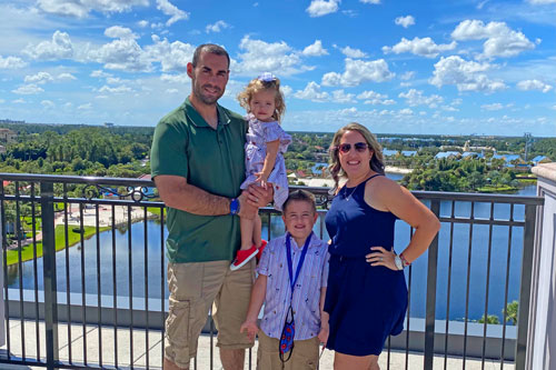 Amanda El-Zein and Family at the Walt Disney World Resort in Orlando, Florida.