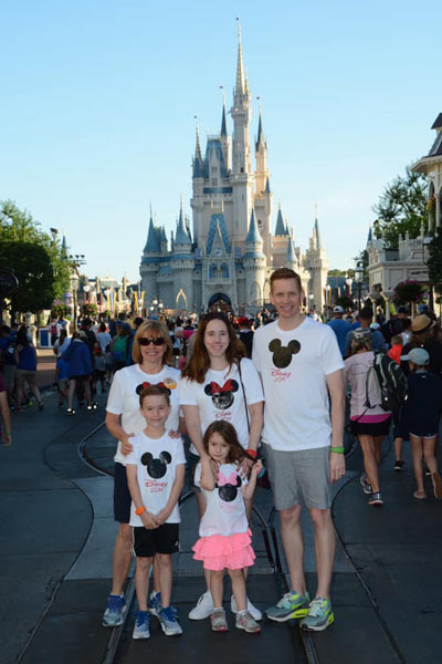 Liz Roth and Family at Disney World - Travel Agent at Favorite Grampy Travels