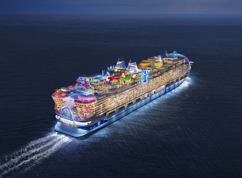 Icon of the Seas - Royal Caribbean Cruise Line - Ship at night