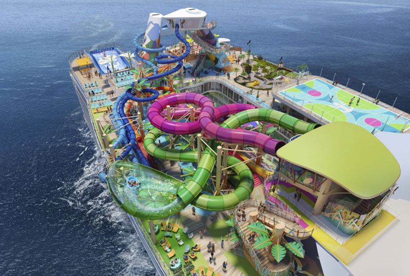 Icon of the Seas - Royal Caribbean Cruise Line - Thrill Island Waterslides