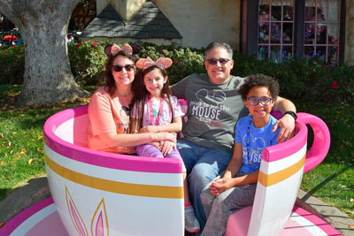 Arielle Lewin and her family at Disney. She is a Travel Agent with Favorite Grampy Travels.