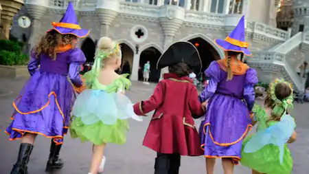 Walking around Mickey's Not So Scary Halloween Party - Disney World