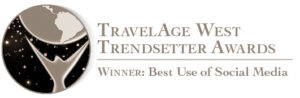 Travelage West Trendsetter - Winner Best Use of Social Media in Travel - Favorite Grampy Travels 2026 - Favorite Grampy Travels 2026