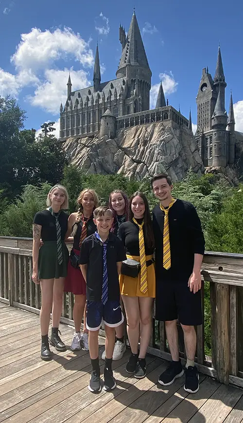 Kat Miller and Family - Hogwarts - Favorite Grampy Travels