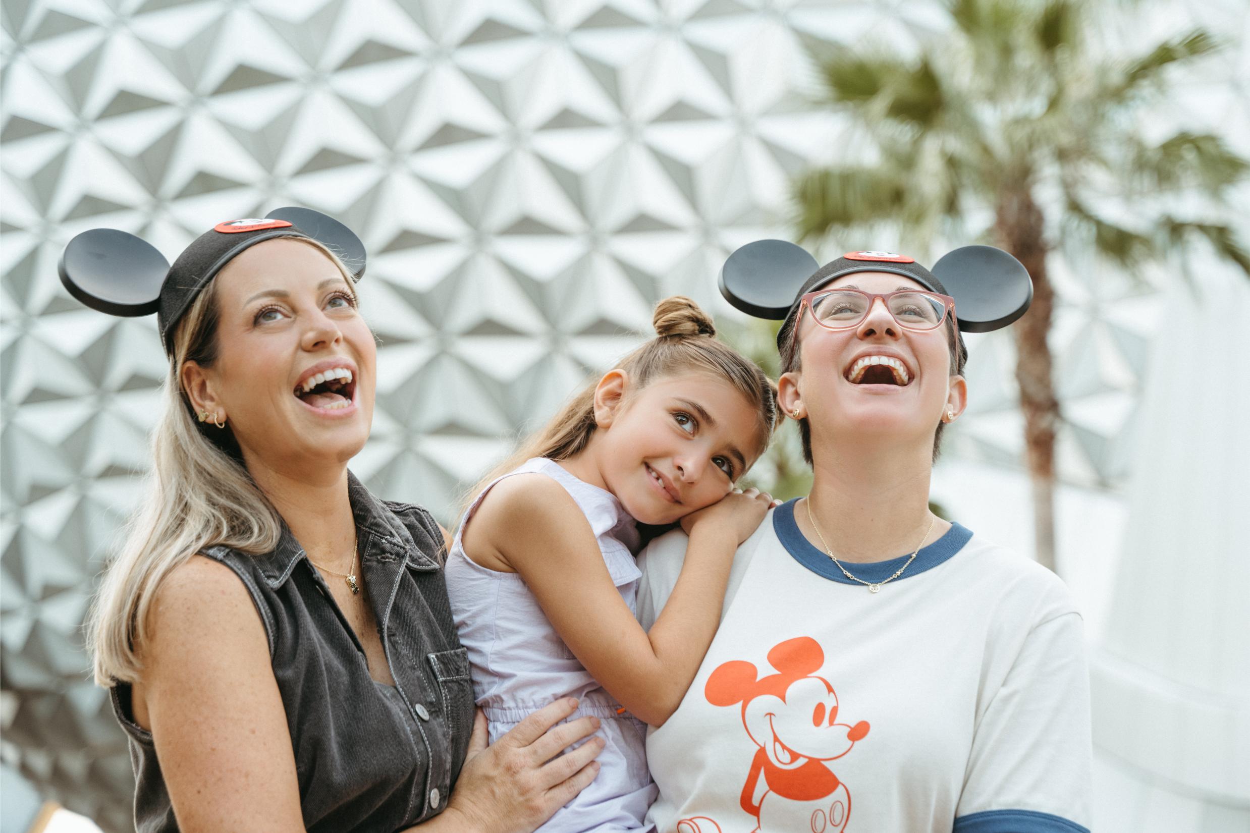 Family enjoying a day together at EPCOT in Walt Disney World