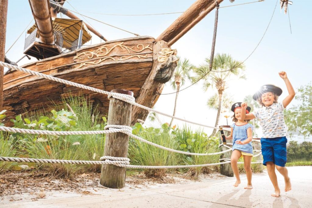 WDW Beach and Yacht Club Pirate Ship Water Slide