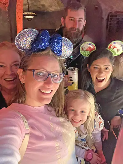Brittany Peeler with Family at Disney World