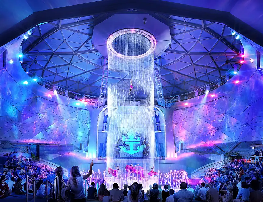 Royal Caribbean Cruise Star of the Seas Aquadome Acrobatics Entertainment