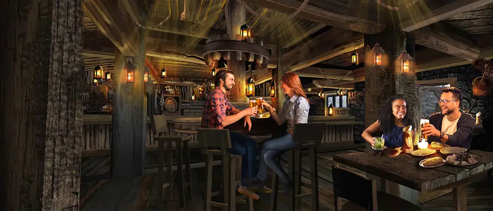 universal epic universe darkmoor burning blade tavern concept art universal epic universe darkmoor burning blade tavern concept art