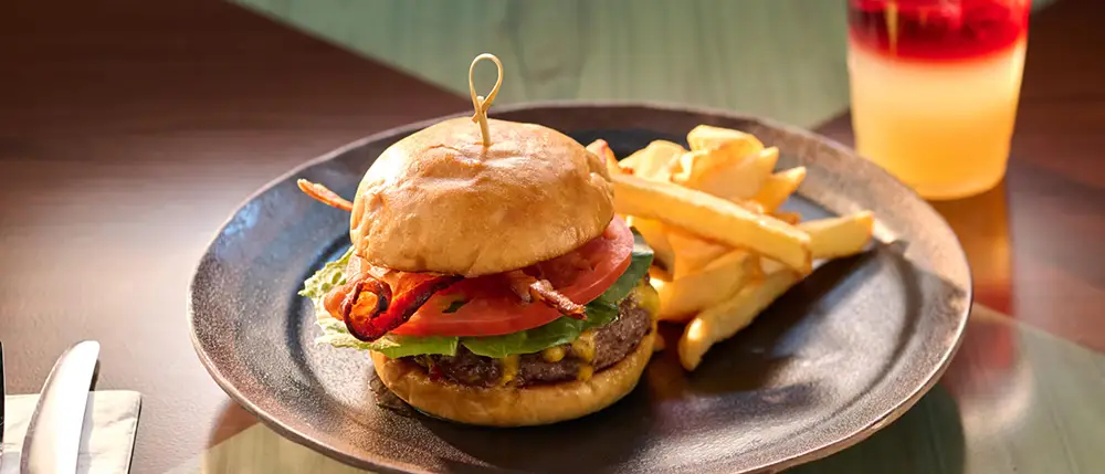 Universal Epic Universe Celestial Park Meteor Astropub Bacon Cheeseburger