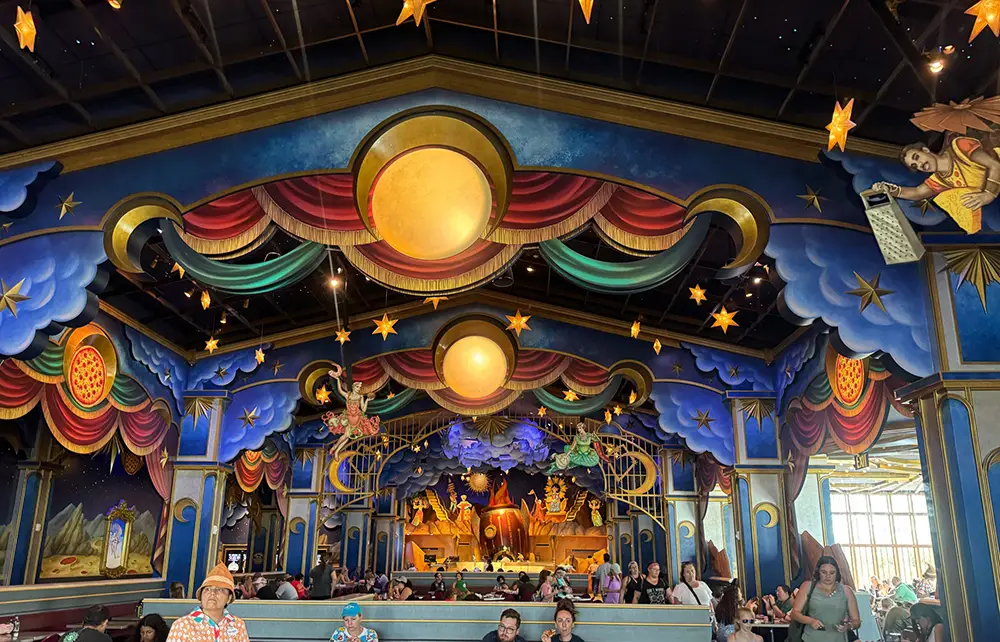 Universal Epic Universe Celestial Park Pizza Moon Restaurant