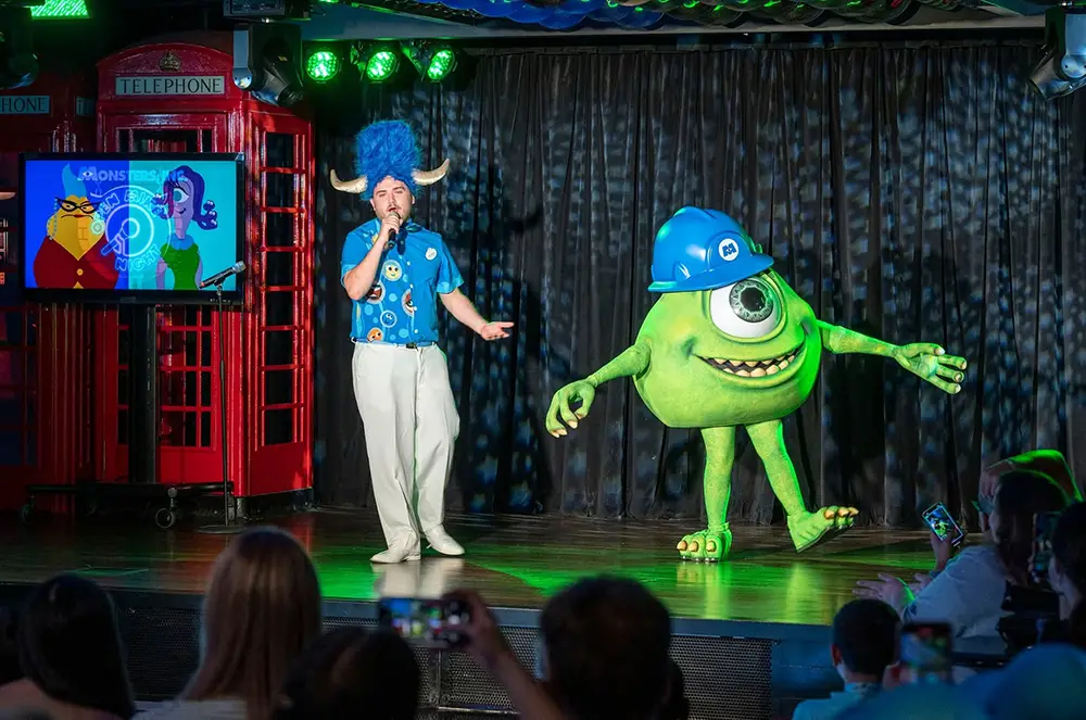 Picture of Monsters Inc Standup Comedy at the Tube on the Disney Fantasy, Disney Cruise Line