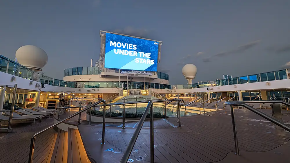 Princess Cruises - Movie Under the Stars on the Lido Deck - Favorite Grampy Travels