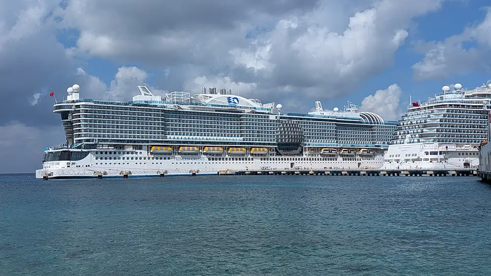 Princess Cruises - Sun Princess Docked in Cozumel - Favorite Grampy Travels