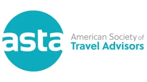 Logo of the American Society of Travel Advisors (asta), with Asta in Large White Letters Inside a Teal Circle and American Society of Travel Advisors in Gray and Teal Text to the Right. - Favorite Grampy Travels - Favorite Grampy Travels 2026 - Favorite Grampy Travels 2026