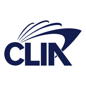 Navy Blue Logo with the Word Clia in Bold Letters; a Curved, Swooping Shape and Four Arched Lines Extend Above the Text, Suggesting Movement or a Stylized Wave. - Favorite Grampy Travels - Favorite Grampy Travels 2026 - Favorite Grampy Travels 2026