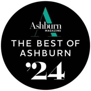 Black Circular Badge with Ashburn Magazine at the Top, Large a Icon, and Text Reading the Best of Ashburn 24 in White, Promoting a 2024 Recognition. - Favorite Grampy Travels - Favorite Grampy Travels 2026 - Favorite Grampy Travels 2026