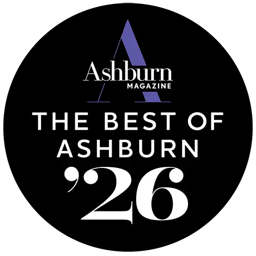 The Best of Ashburn 2026 award badge from Ashburn Magazine