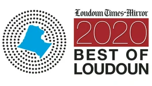 Loudoun Times-mirror 2020 Best of Loudoun Award Logo with a Blue Map Outline and Dotted Circle on the Left. - Favorite Grampy Travels - Favorite Grampy Travels 2026 - Favorite Grampy Travels 2026