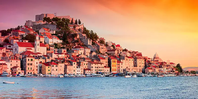 Sibenik, Croatia, the embarkation port for the Lastavica yacht cruise