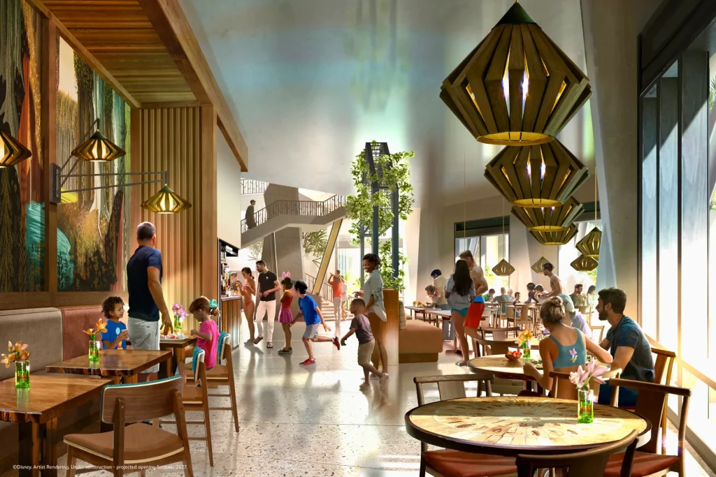 Wdw-lakeshore-lodge-bay-lake-provisions - Favorite Grampy Travels a Lively, Modern Restaurant with Families and Children Dining and Playing. Large Windows Let in Natural Light, and Unique Pendant Lights Hang from the Ceiling. Trees and Wooden Accents Add Warmth to the Open, Spacious Area. - Favorite Grampy Travels - Favorite Grampy Travels 2026
