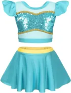 Girls princess two piece swim set for a Disney cruise