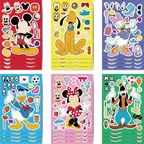 Make a face Disney character sticker sheets for a Disney cruise