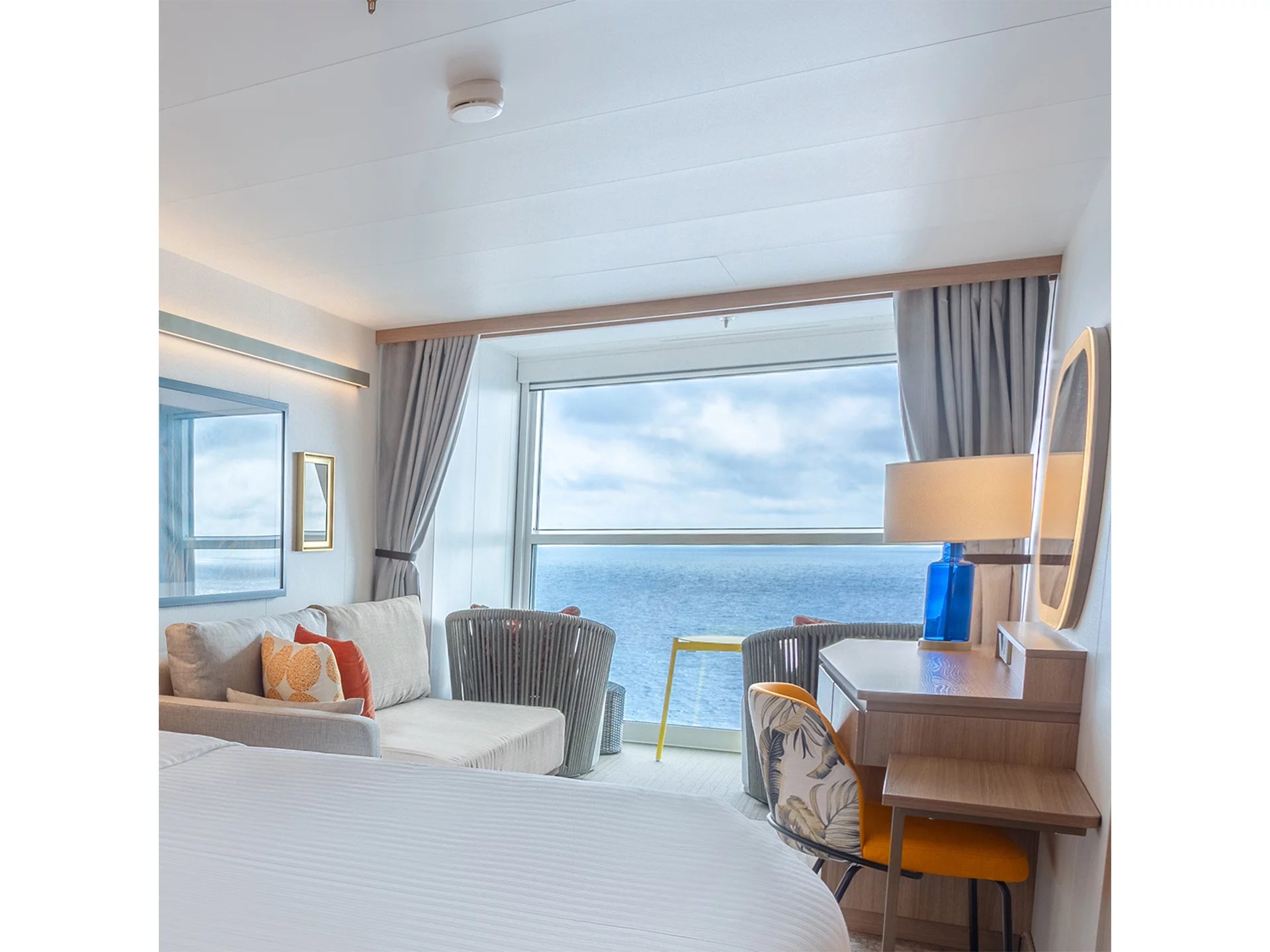 Family Infinite Ocean View Balcony stateroom on Icon of the Seas