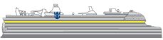 Side view of Icon of the Seas with Deck 11 highlighted