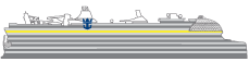 Side view of Icon of the Seas with Deck 12 highlighted