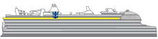 Side view of Icon of the Seas with Deck 14 highlighted