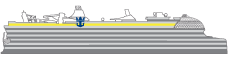 Side view of Icon of the Seas with Deck 15 highlighted