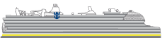 Side view of Icon of the Seas with Deck 2 highlighted