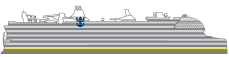 Side view of Icon of the Seas with Deck 3 highlighted