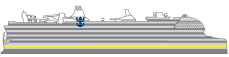 Side view of Icon of the Seas with Deck 4 highlighted