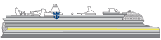 Side view of Icon of the Seas with Deck 6 highlighted