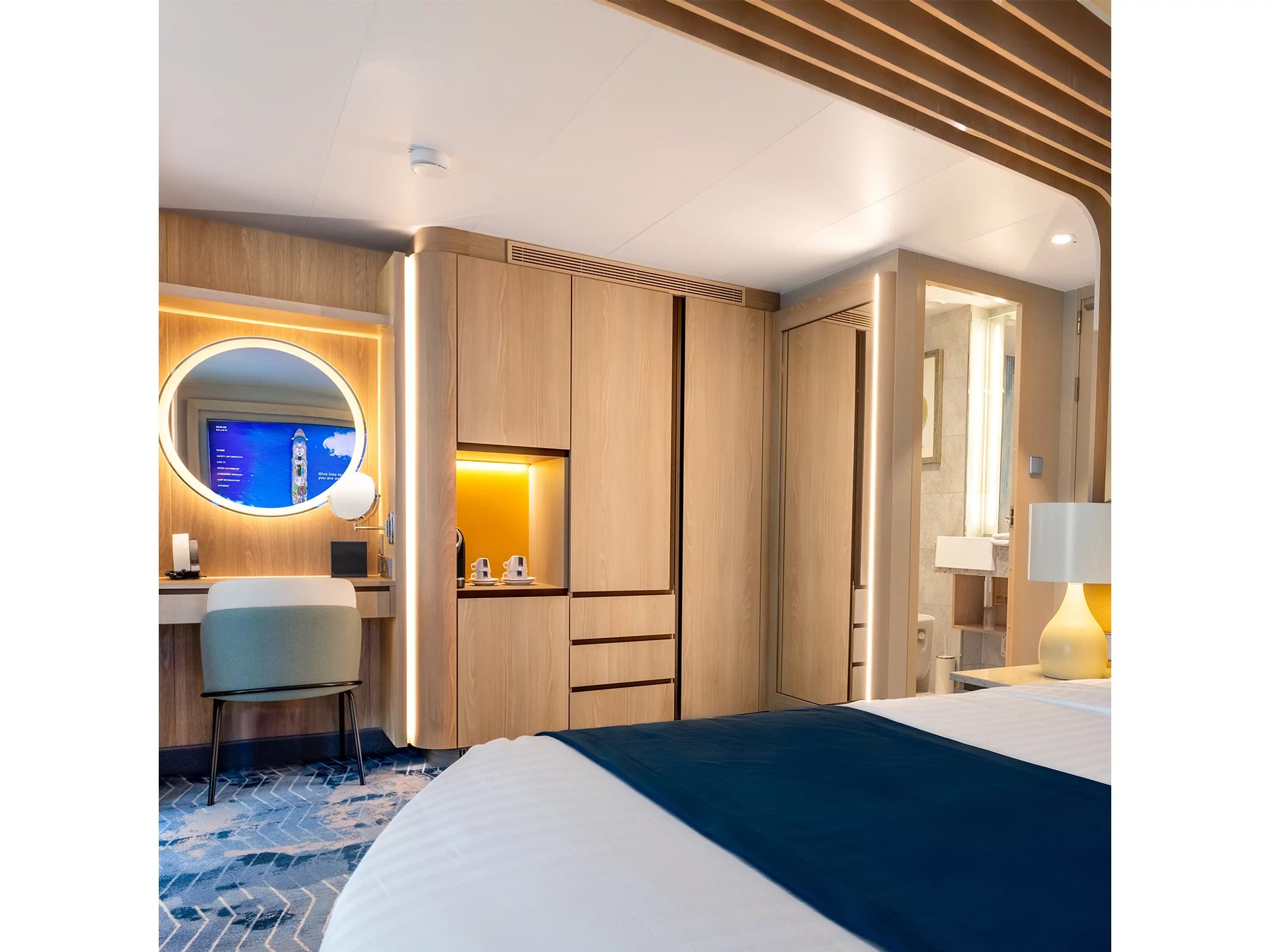 Bedroom of a Surfside Family Suite on Icon of the Seas
