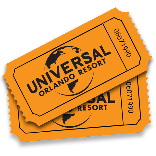 Two Universal Orlando Resort admission tickets stacked on top of each other