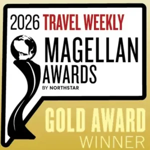 2026 Travel Weekly Magellan Awards Gold winner badge
