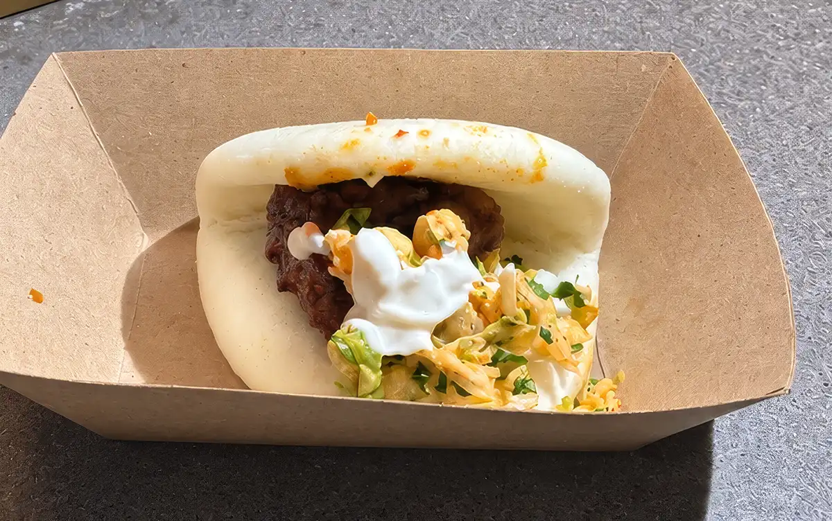 Kimchi Bao snack included with Universal Nights at Epic Universe